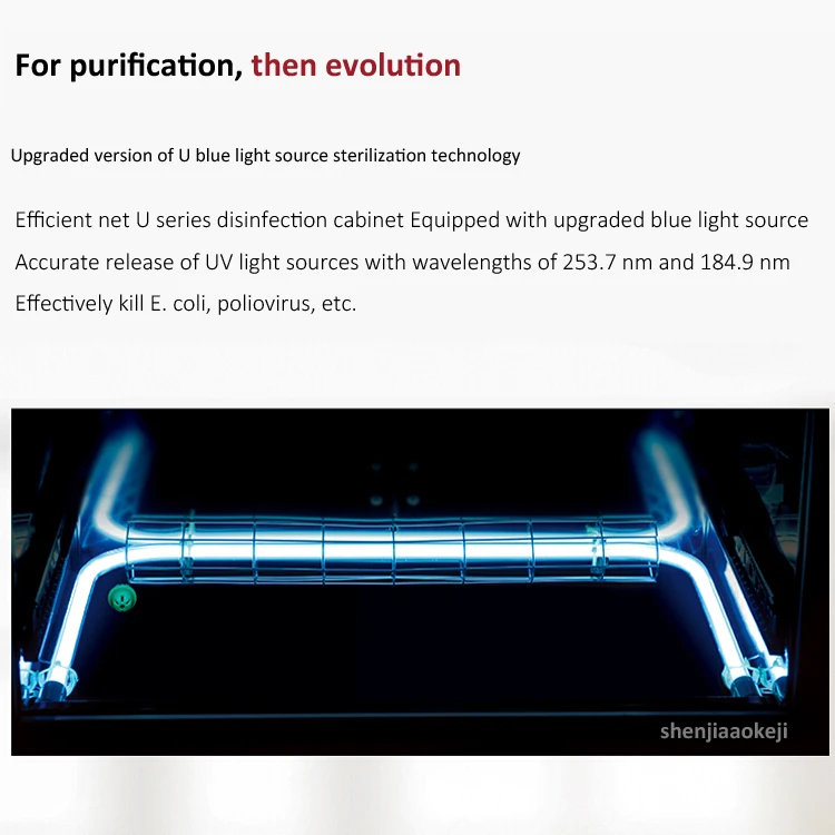 Встроенный отрицательных ионов стерилизационный дезинфекционный кабинет ZTD100f-WH5 Бытовые озона УФ дезинфекции кабинета 100L 220 v 230 W 1 шт