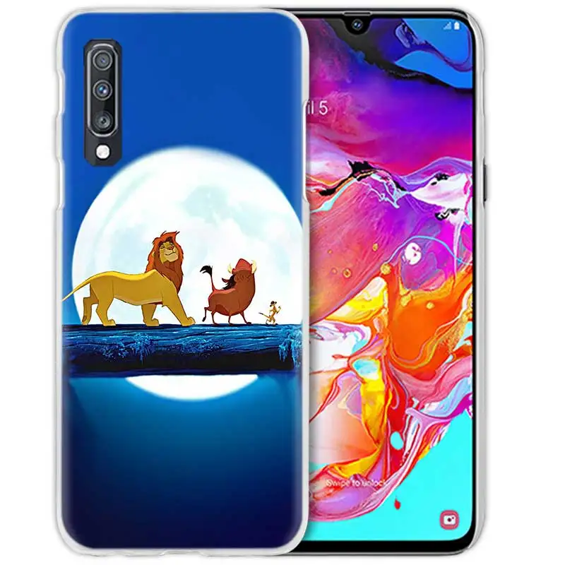 09 Аниме чехол для samsung Galaxy A50 A70 A20e A40 A30 A20 A10 A8 A6 плюс A9 A7 Жесткий Мягкий Прозрачный чехол для телефона чехол Акуна Матата Король Лев - Цвет: 09
