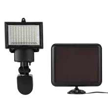 100 светодиодный SMD солнечный светильник, наружный прожектор, садовый светильник, украшение, ночная безопасность, солнечный датчик энергии, настенный светильник