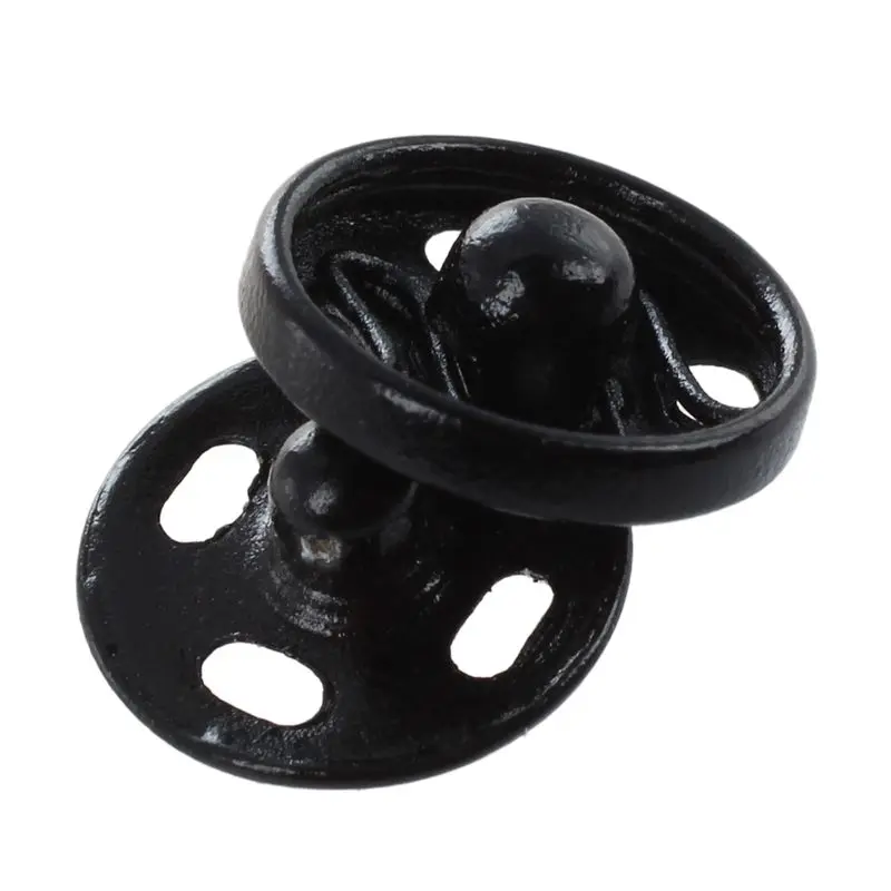 

Clothes Sewing 10mm Press Studs Buttons Fastener Black 50 Pcs