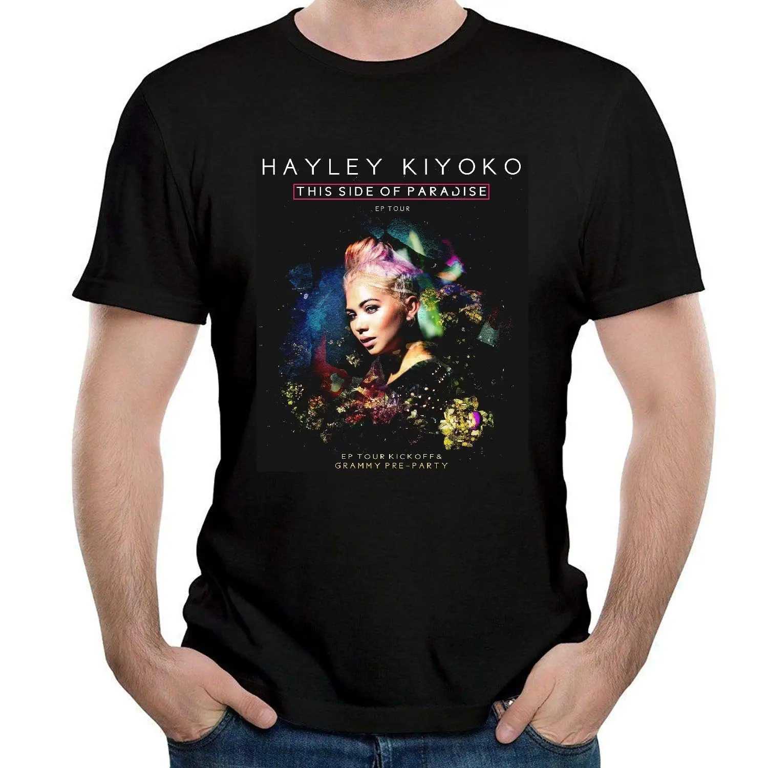 SHWPAKFA Мужская футболка Hayl черная хлопковая Повседневная высокого качества