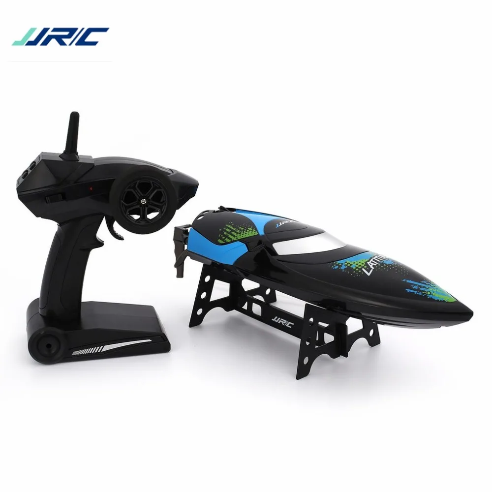 

JJR/C S3 2CH 2.4GHz 25KM/h Boat Self Righting 180Flip Double Hatches RC Racing Boat Transmitter 150M Electric Ship RC Boat Model