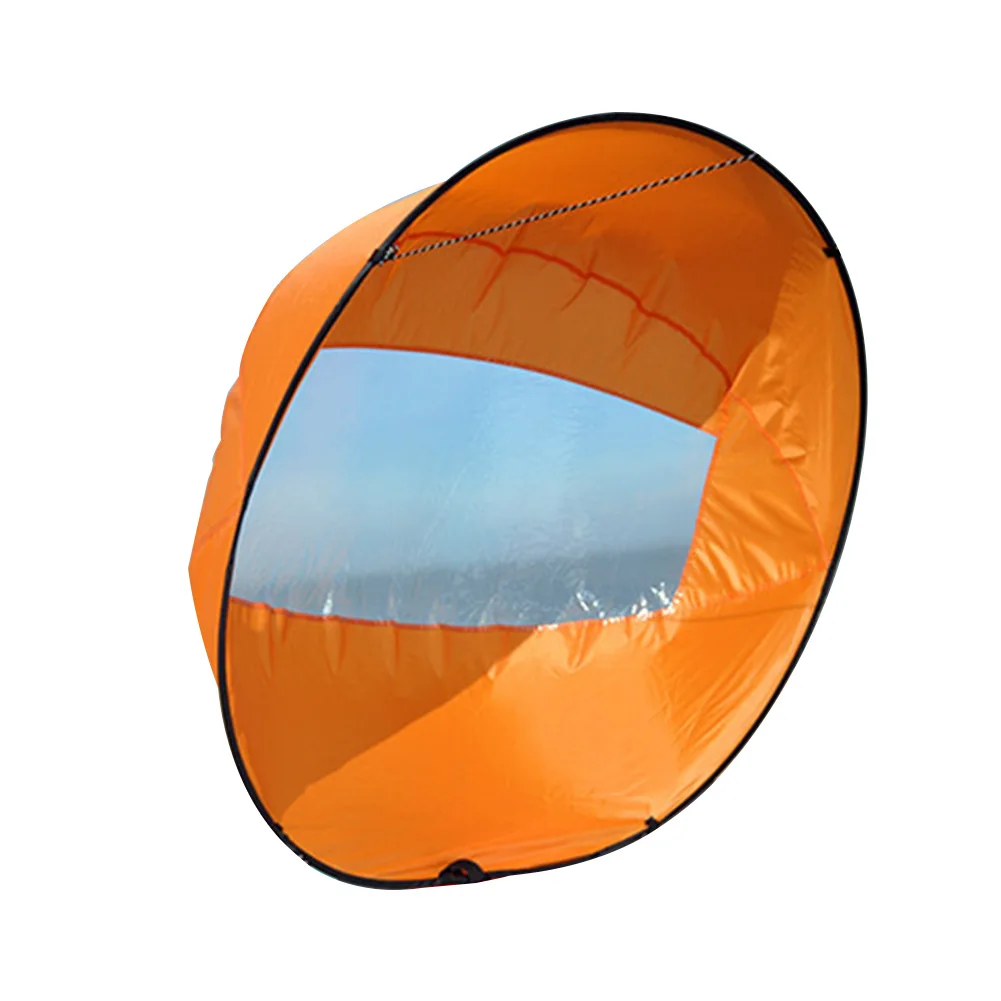 

Durable Wind Foldable Sailing Kayak Accessories Board Easy Use Canoe Rowing Safe Downwind Water Sports Clear Window Boat Sail