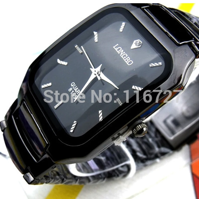 

2016 Rectangle LONGBO Japan Quartz Watches Men $ Woman Lover Stainless Steel Band Wristwatch 2035 Movement Wristwatches LG8199