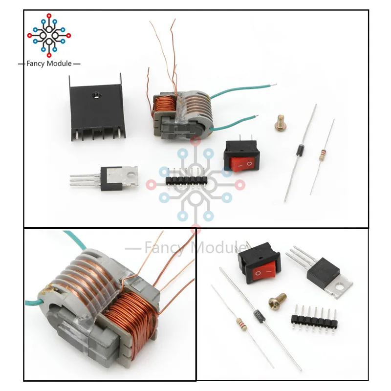 

DC High Voltage Generator Inverter Electric Ignitor 15KV 18650 Battery DIY Kit