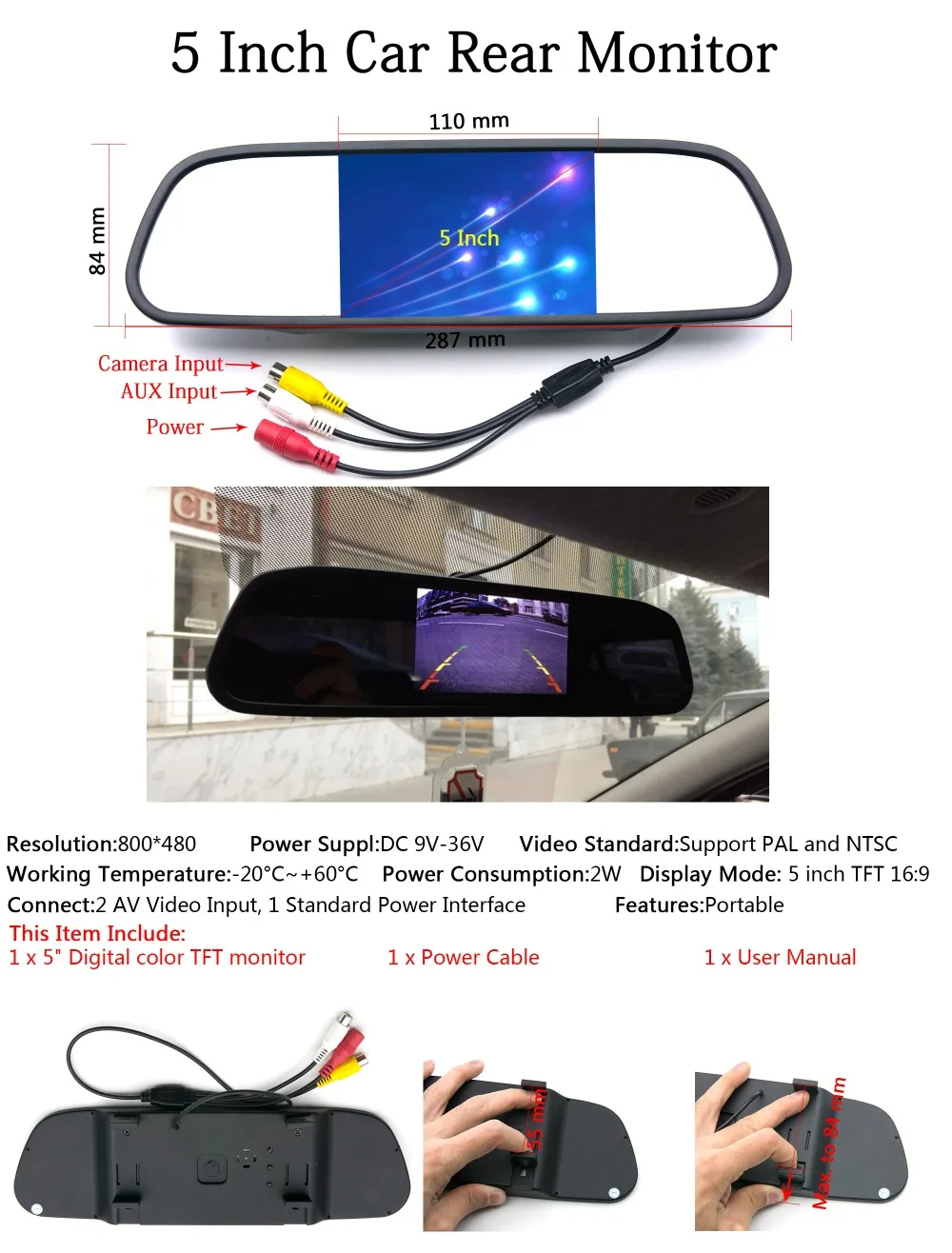 AHD 1280*720 Vehicle Rear View Camera For Chevrolet Cruze Hatchback/station wagon Chevy Impala 2014 2015 2016 Car Mirror Monitor car rear view camera