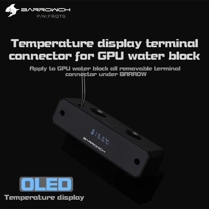 OLED цифровой дисплей измеритель температуры воды используйте для адаптера GPU Block