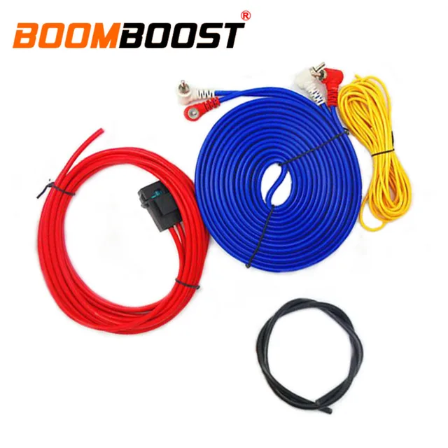 Cheap Car Audio Wire Wiring Amplifier Subwoofer 60W 4m length Professional Speaker Installation Wires Cables Kit Cheap Car Audio Wire Wiring Amplifier Subwoofer 60W 4m length Professional Speaker Installation Wires Cables Kit