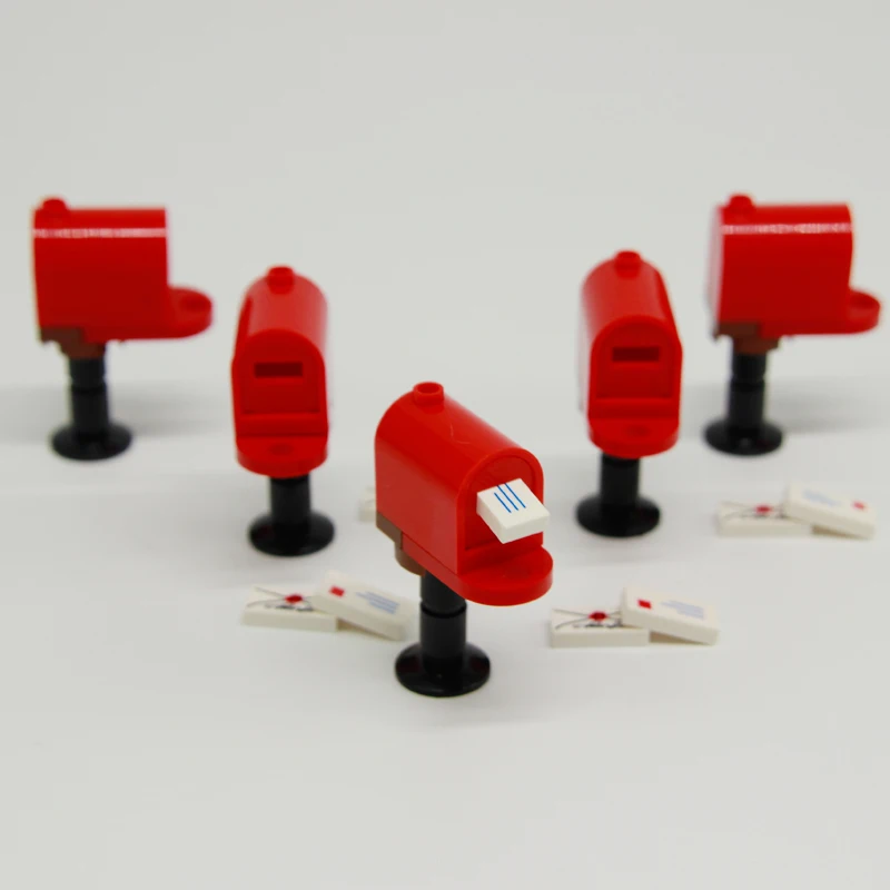 

DIY City Streetscape Accessories Building Blocks Bricks Toys Postman Action Figures Parts For Children
