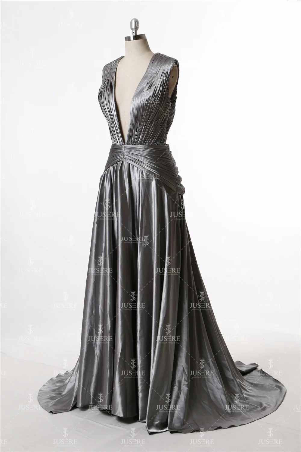 Flowing Silver Dress