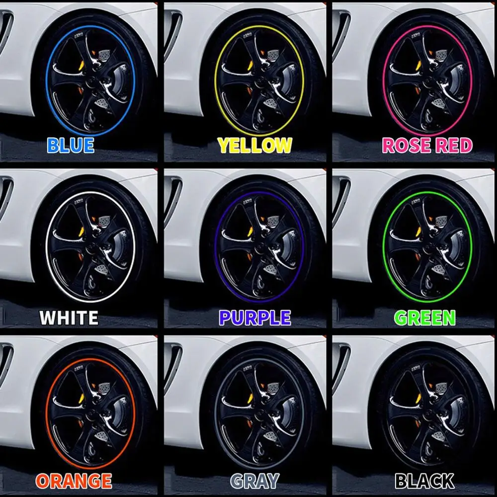 Hot 8 M Car Wheel Protection Wheel Sticker Decorative Strip Tire Protection Care Cover Drop Boat Car Shape Modification