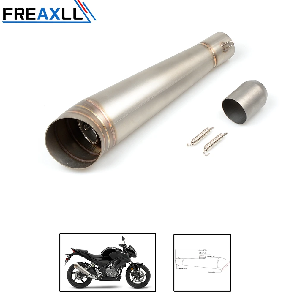 Universal 36-51MM Motorcycle Akrapovic Exhaust Pipe With Muffler Moto Bike Pot Escape For Yamaha Honda KTM Kawasaki Ducati Universal 36-51MM Motorcycle Akrapovic Exhaust Pipe With Muffler Moto Bike Pot Escape For Yamaha Honda KTM Kawasaki Ducati