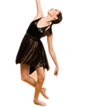 

Girls Dance Stage Clothes Women Dancing Clothes Short Sling Dance Costumes Children's Leotard Professional Ballet Tutu Black