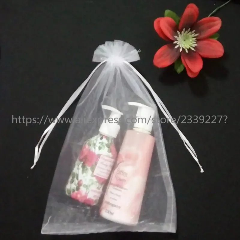 

25Pcs 20*30cm Jewelry Pouches Gift Candy Bags Wedding Party Favor Decoration Organza Sheer Gauze Element Bags 8Z