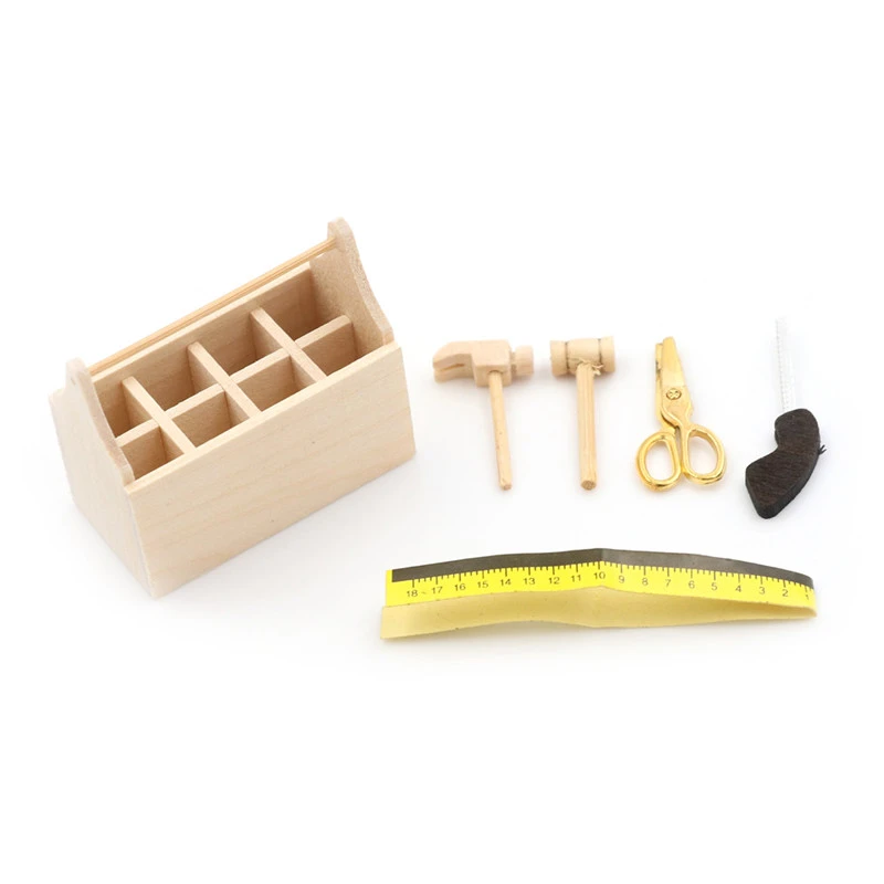 de de madera para casa de muñecas, kit de reparación miniatura, decoración, accesorios, muebles, juguetes, 1/12x4cm|Casas de - AliExpress