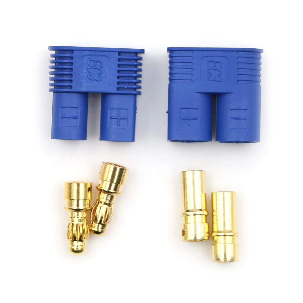 Wmicro 10 Pairs Male /& Female Banana Plug RC EC3 Lipo Battery Bullet Connector Shipped From US