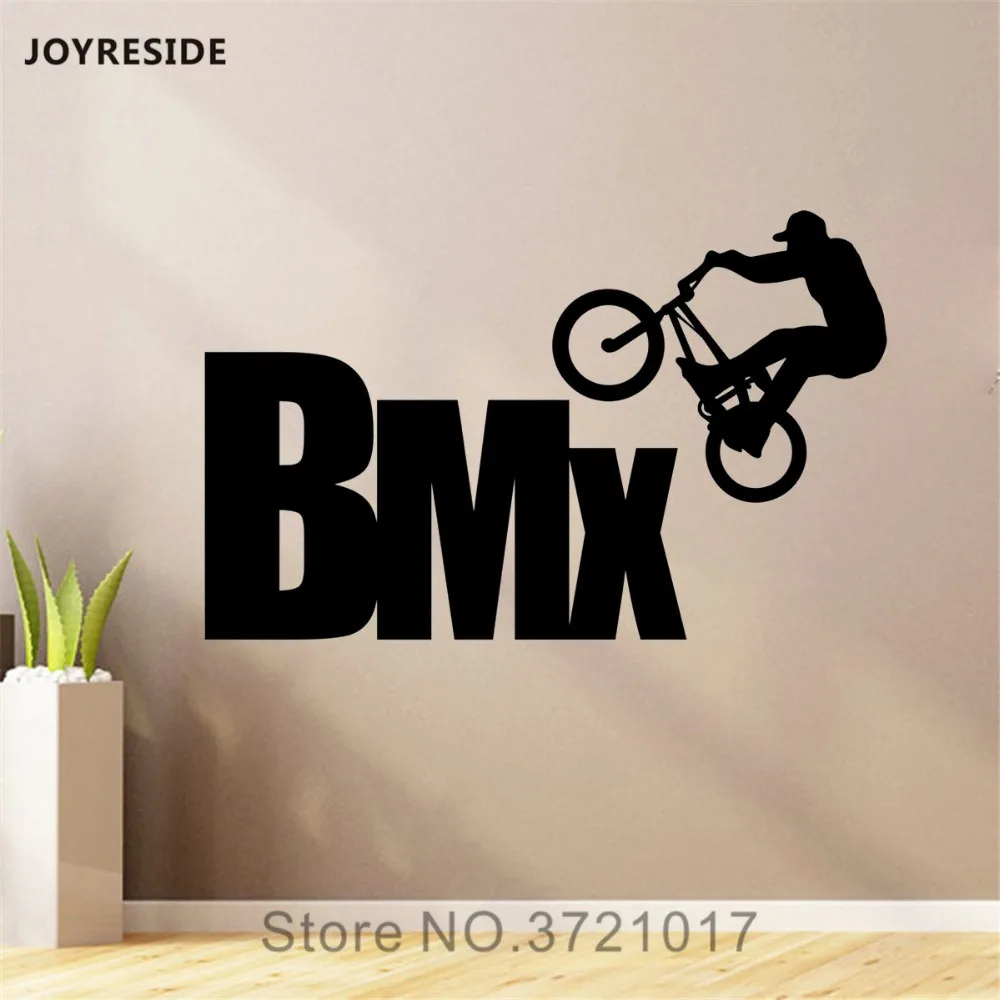Виниловые наклейки joysebe BMX для экстремальных видов спорта прыжков украшения