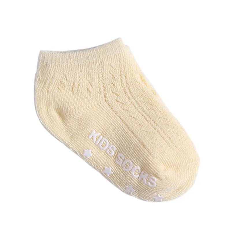 Хлопковые дышащие нескользящие носки унисекс для новорожденных малышей короткие носки для детей 0-3 лет - Цвет: Y