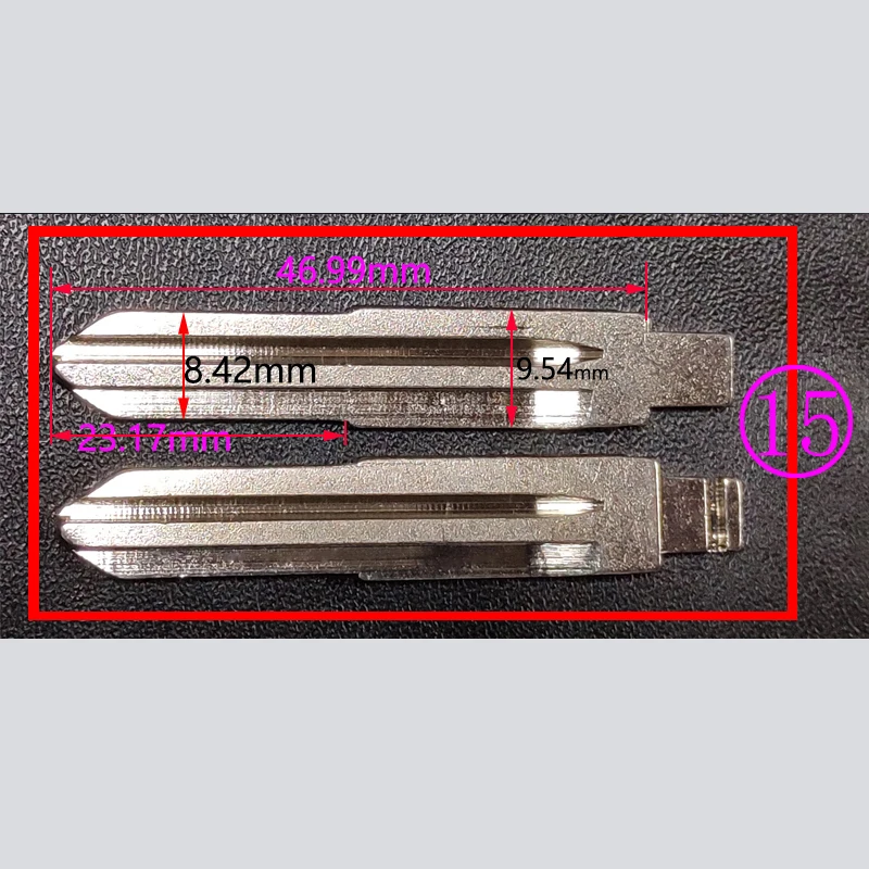 #02 #31B #15 #01 #27 Key Blade Car key embryo For Kia Toyota Right Left Blade Car Key Embryo No.15 replacing the key head