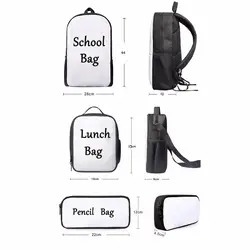 ThiKin школьные сумки для девочек-подростков, вместительный школьный портфель с любым рисунком, школьный детский рюкзак с принтом на заказ