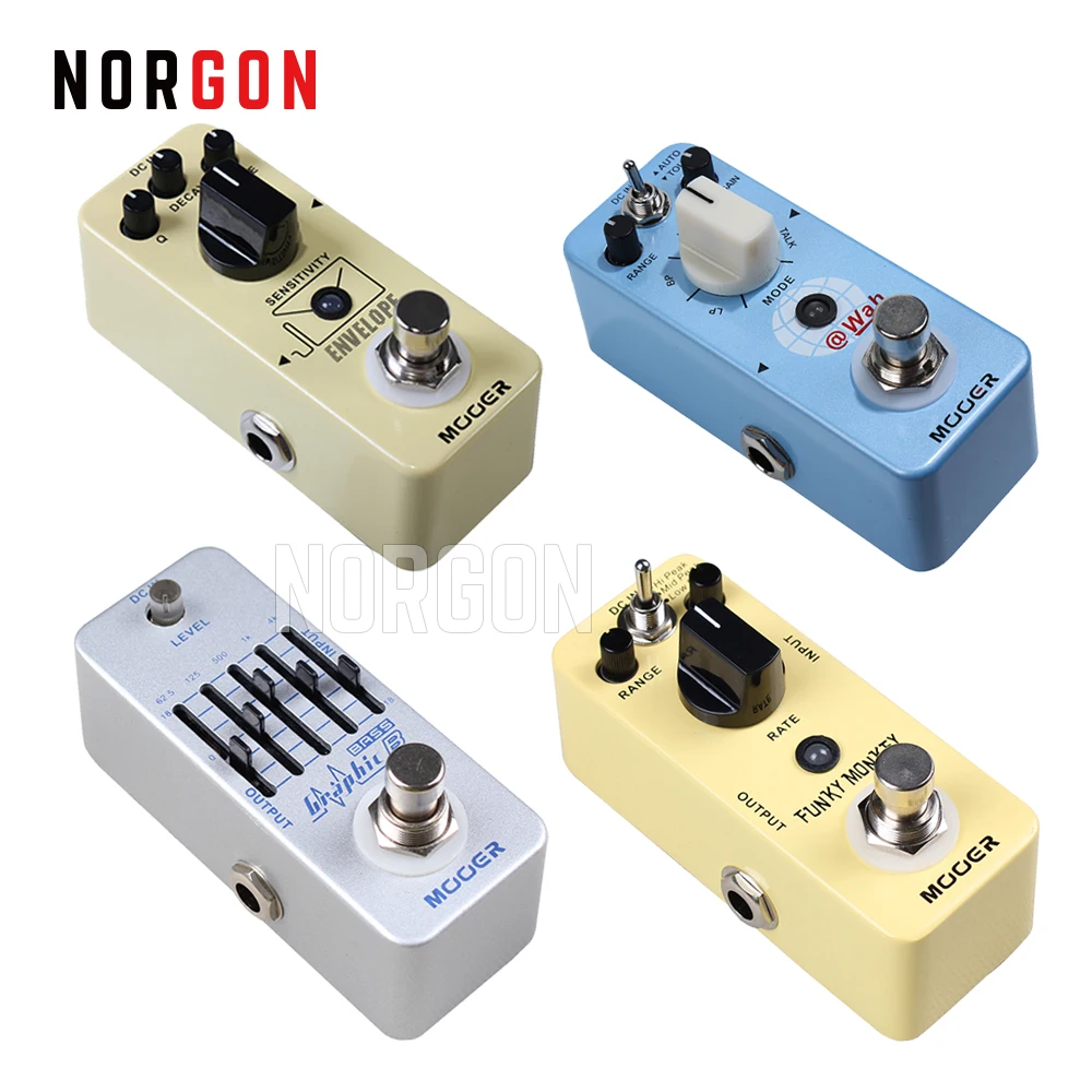 Mooer гитарный фильтр педаль эффектов Электрический цифровой Авто Wah Stompbox Funky