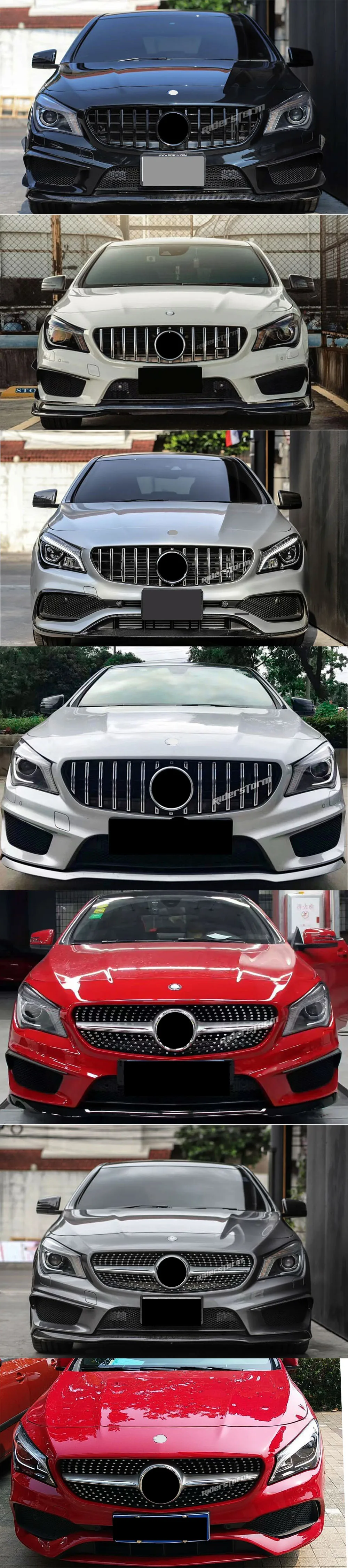 Для CLA W117 Amg GT Передняя решетка для Mercedes CLA класс W117 CLA200 220 CLA250 260 300 2013- гриль передний бампер решетка