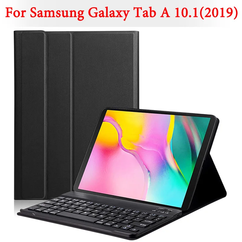  Bluetooth keyboard case for Samsung Galaxy Tab A 10.1 inch 2019 tablet SM-T510 SM-T515 Removable wi