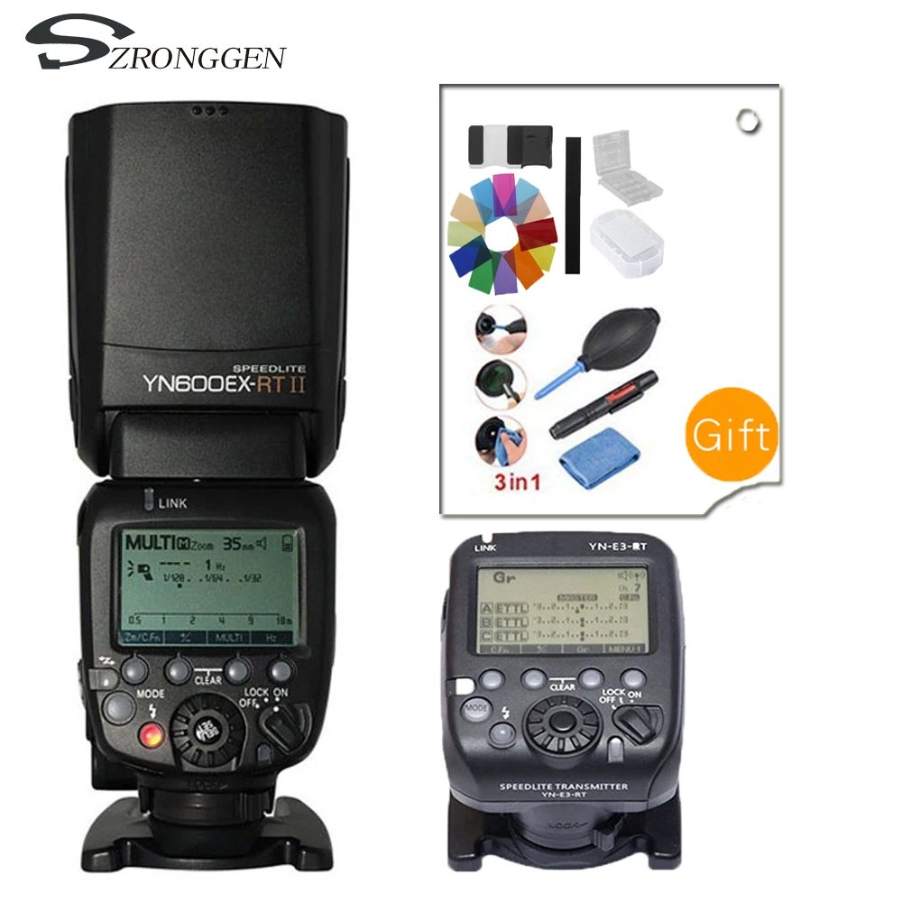 Беспроводная вспышка YONGNUO YN600EX-RT 2 4G HSS 1/8000s Master Flash Speedlite для камеры Canon 600EX-RT YN600EX RT +