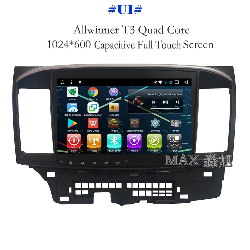 Excellent MAX Android 8.1 Car DVD Player for Mitsubishi Lancer Car Radio RDS GPS Navigation system Free Map Bluetooth Call swc mirror link 1