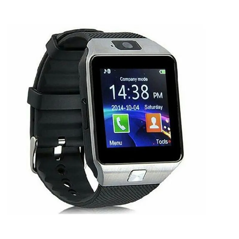 Bluetooth Смарт часы Smartwatch DZ09 Android телефонный звонок Relogio 2G GSM SIM TF карта камера для iPhone samsung HUAWEI PK GT08 A1 - Цвет: Серебристый