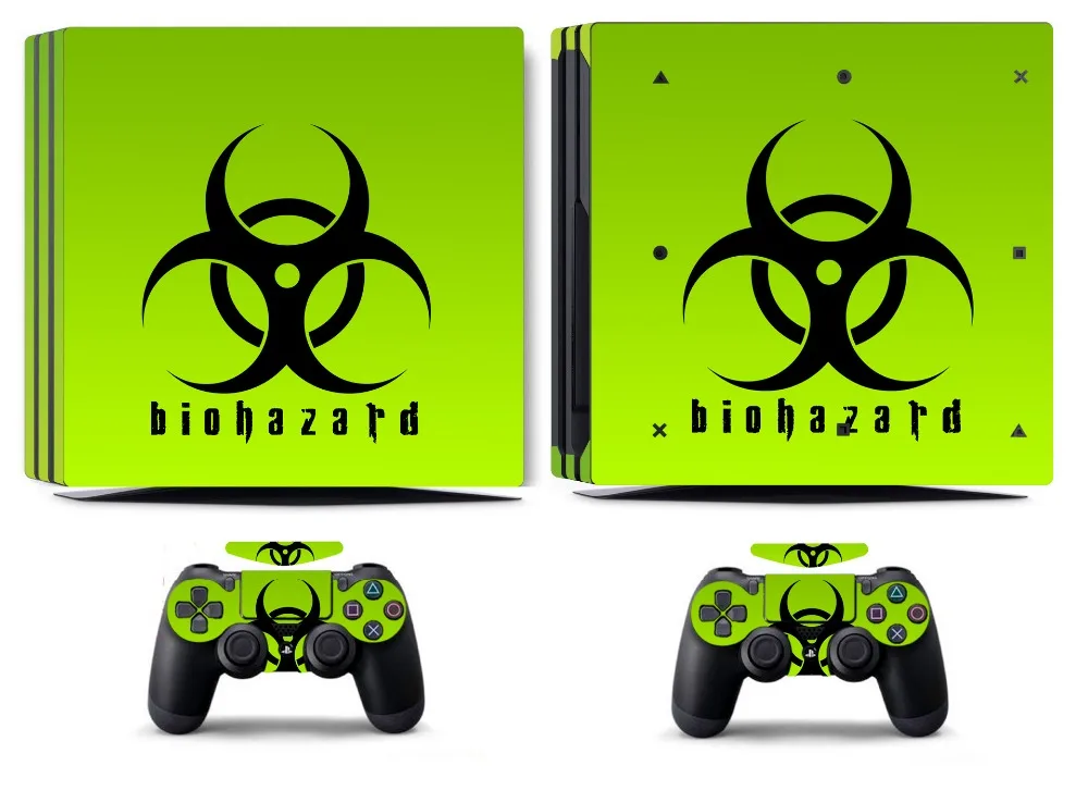 Наклейка Biohazard 253 для PS4 PRO Виниловая наклейка Sony Pro PlayStation 4 и 2 контроллера|stickers