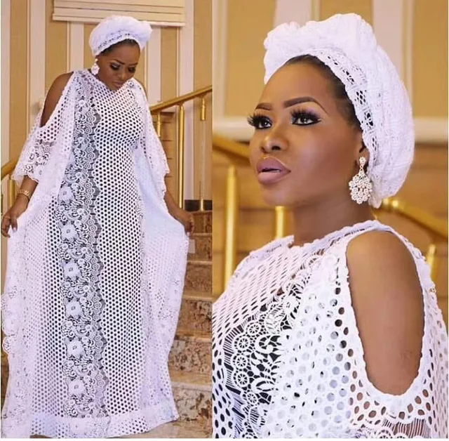 5yards/lot lastest design 2019 High quality white nigerian french lace