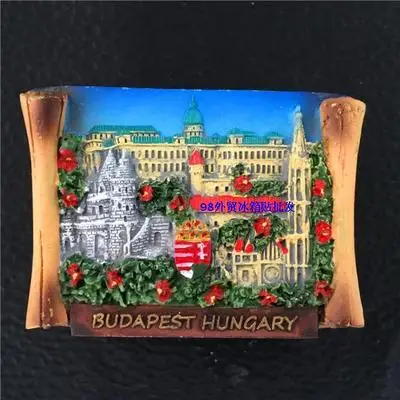 Сувенирный холодильник Budapest Hungary цепной мост полимерный Магнит 3D Магнит-наклейка на холодильник Путешествия Сувенир домашнее украшение - Цвет: see chart