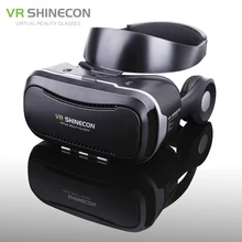 Shinecon VR 4.0 Pro виртуальной реальности очки 3D Google cardboard очки VR коробка гарнитура для 4.7-6.0 дюймов смартфон + геймпад