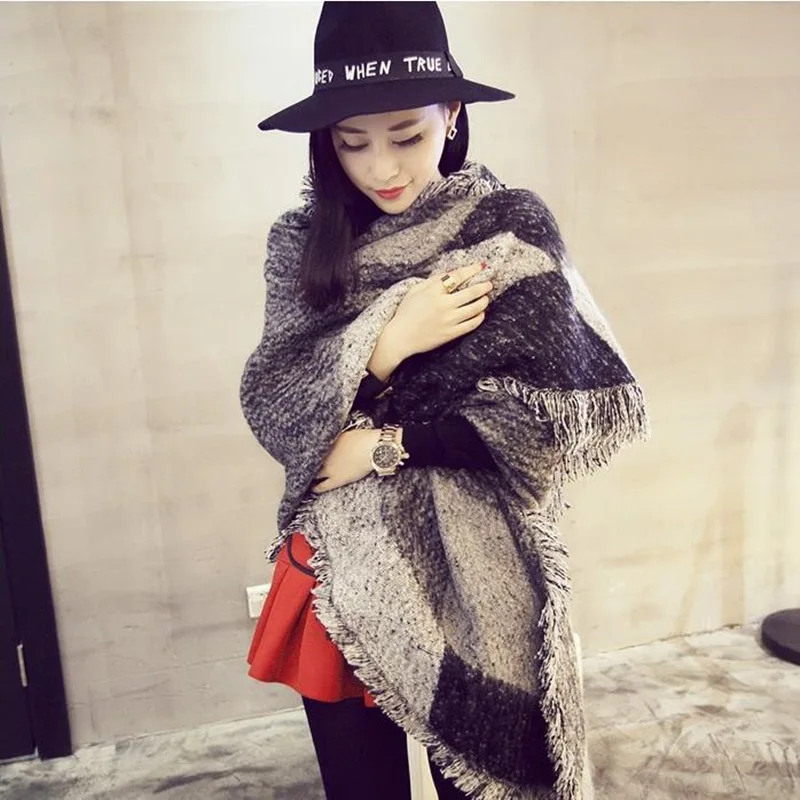 Jinjin.QC 2019 New Fashion Wool Scarf Cashmere Scarves and Shawls Echarpe Foulard Femme Winter Warm Pashmina Drop Shipping