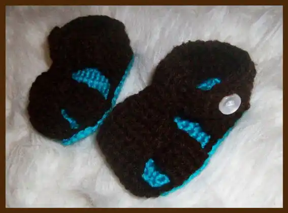 knit baby sandals