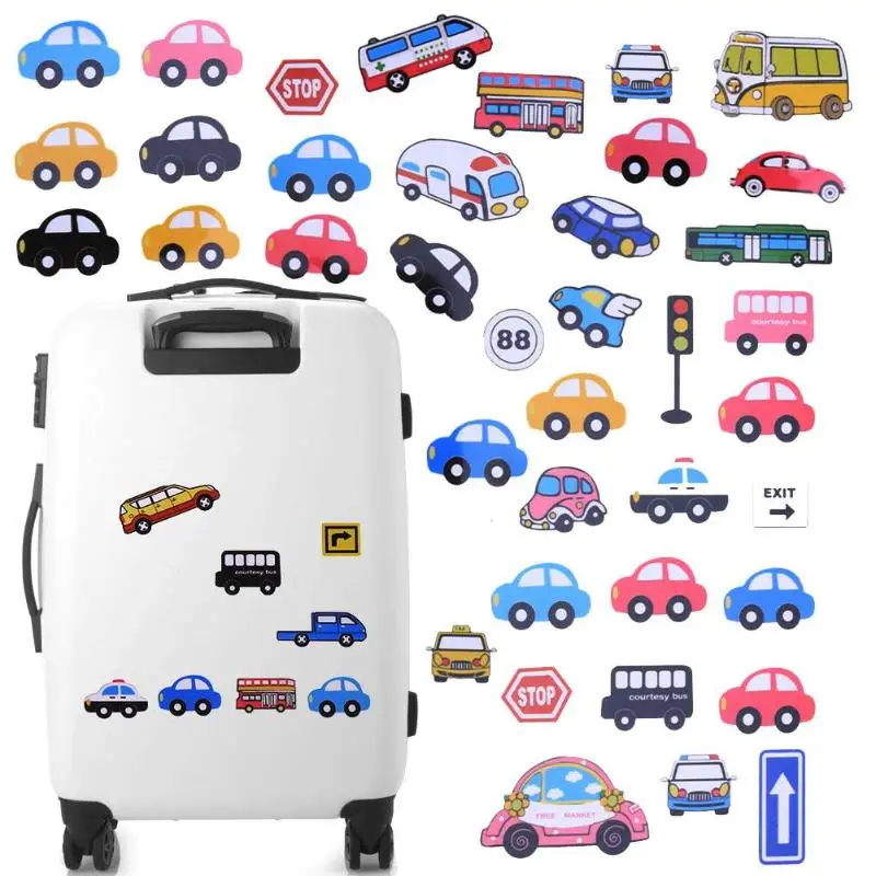 

Cartoon Car Patches for Kids Clothes Colored Car Patch DIY Accessory A-level Washable Heat Transfer various small Iron Stickers