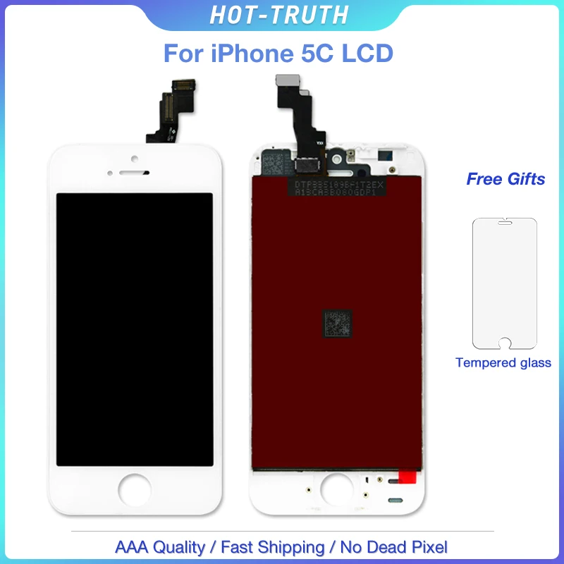 Цена по прейскуранту завода 10 шт./лот для Apple iPhone 5c LCD не оригинальный класс AAA