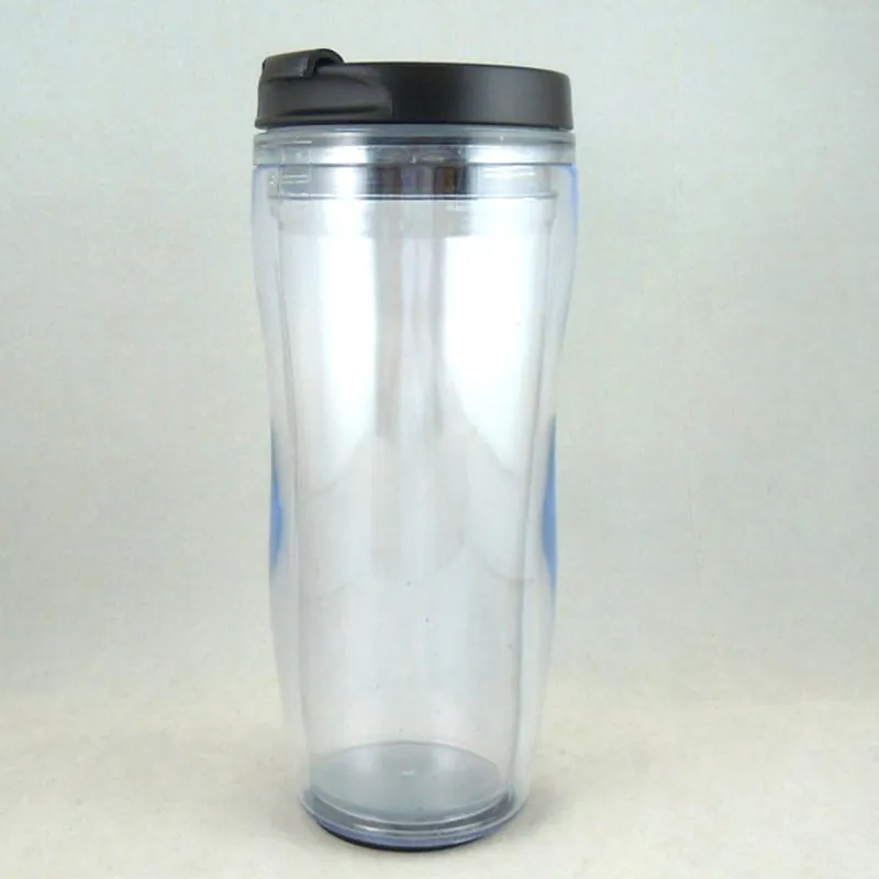 BPA Free Double Wall Tumbler with Lid,Double Wall Plastic Tumbler with