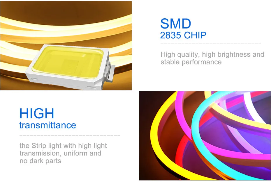 IP67 водонепроницаемая светодиодная лента 12 В с адаптером питания ЕС/США 120 светодиодов/м 2835SMD светодиодная Диодная лента Гибкая DIY светодиодная неоновая лента