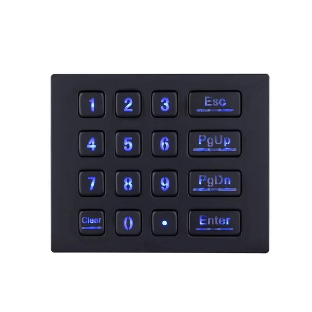 Cheap Black Metal Backlit keyboards with16 keys LED Backlighted Keypad Numeric Backlit Keypads Cheap Black Metal Backlit keyboards with16 keys LED Backlighted Keypad Numeric Backlit Keypads