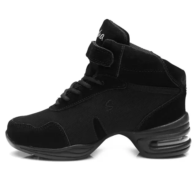 Breathable Women Black Dance Sneakers Pratice Jazz Hip Pop Dance Shoes