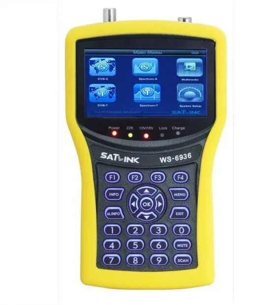 

Original Satlink WS-6936 DVB-S Digital Satellite (DVB-S) & Terrestrial Signal Finder (DVB-T) + Real Spectrum Analyzer