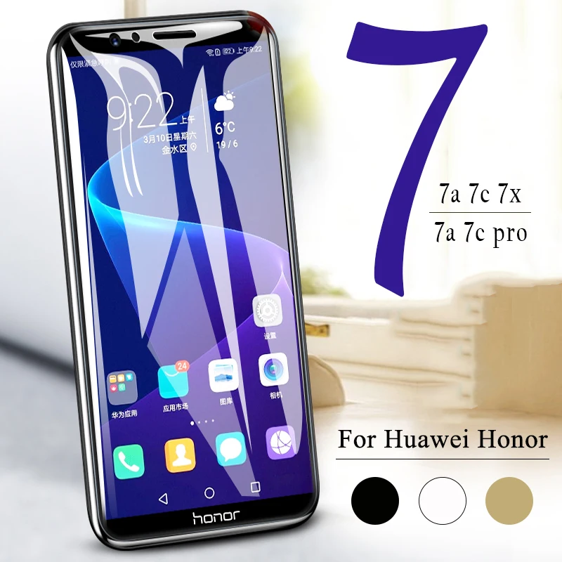 

Protective glass on the for huawei honor 7a a7 pro 7x 7c x7 c7 7apro 7 a c x screen protector tempered honer hono tremp film gla
