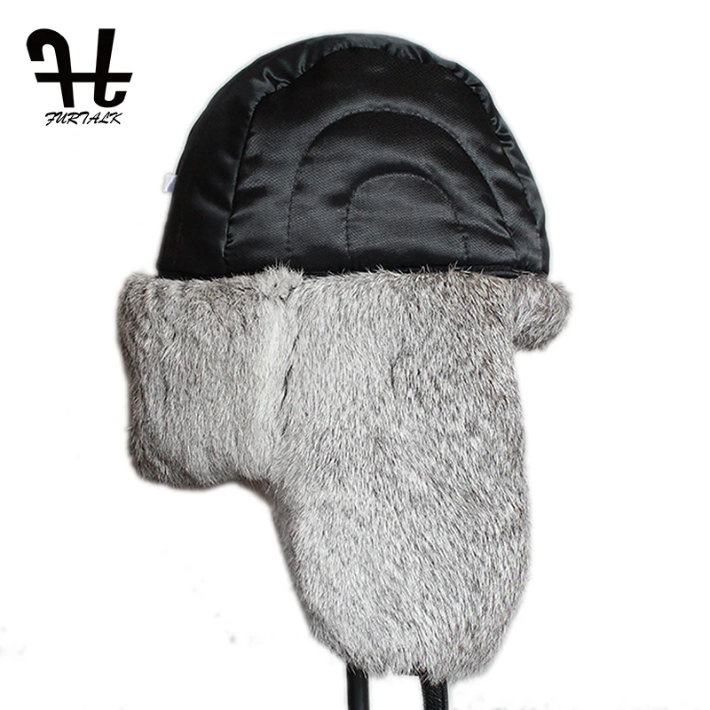 Меховая шапка Furtalk для мужчин зимняя ушанка из овчины мужчин|trapper hat|trapper hat for menrussian