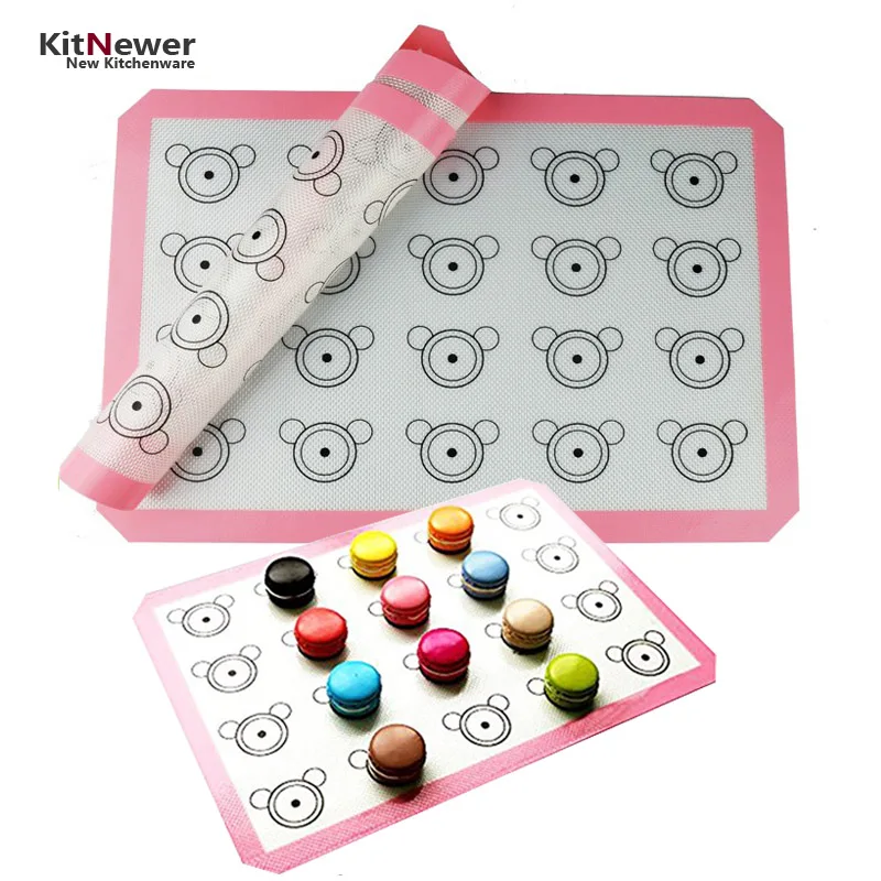 2017 new 420*295 mm BPA Free non stick Silicone macaron baking sheet