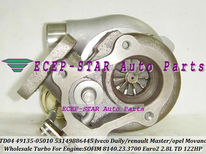 TF035 49135-05010 53149886445 Turbo Turbocharger Fit For IVECO Commercial Daily 2.8L TD Renault Master Opel Movano SOFIM 8140.23.3700 122HP (8)