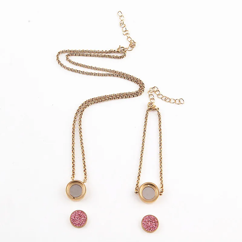 2 sets oro Color magnético cristalino intercambiable mi moneda cambiar pulsera y collar DIY mujeres joyas 2 sets oro Color magnético cristalino intercambiable mi moneda cambiar pulsera y collar DIY mujeres joyas