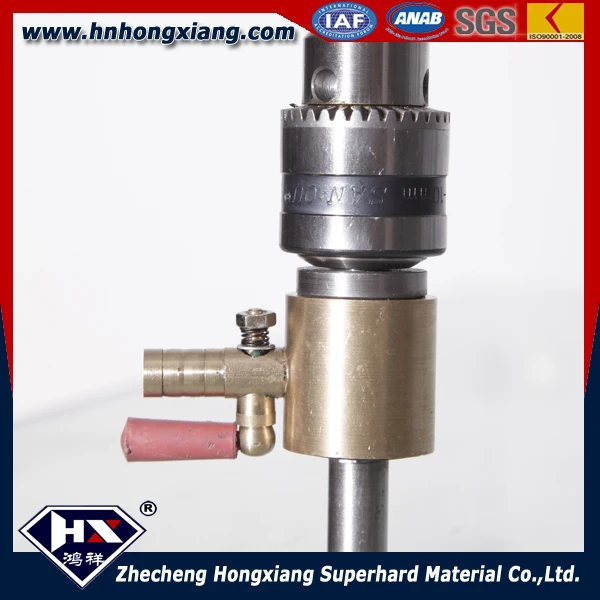 

water swivel adapter with diamond drill bit have three type shank