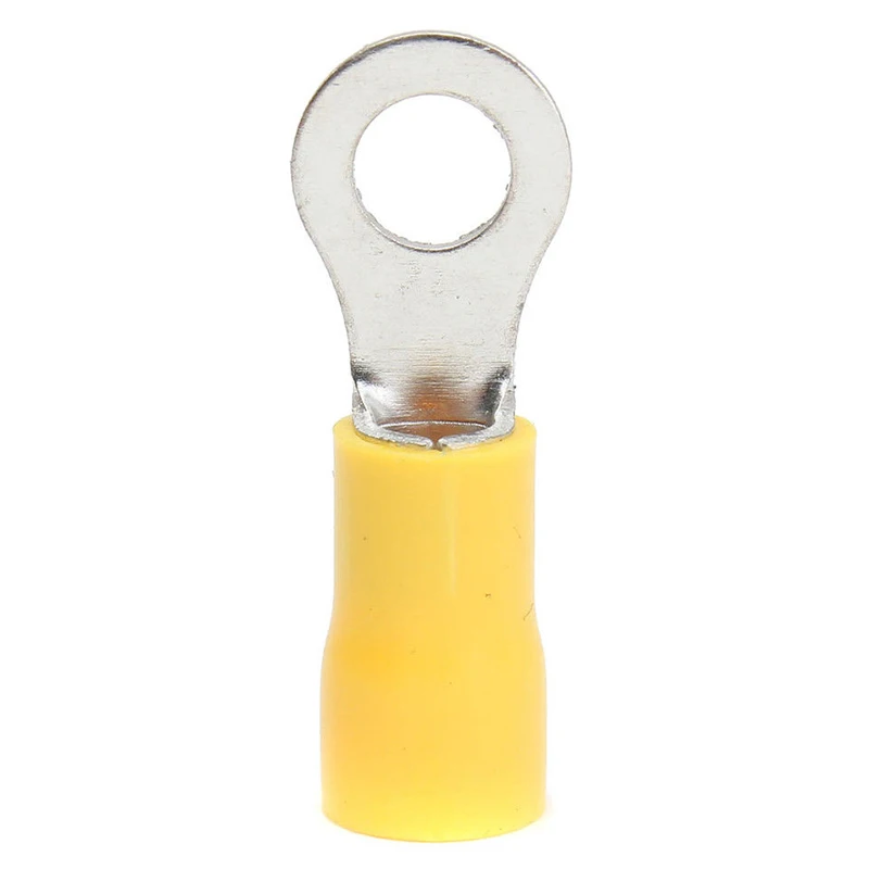 

25pcs Insulated Crimp Ring Terminal Wire Connector 22-10AWG M6